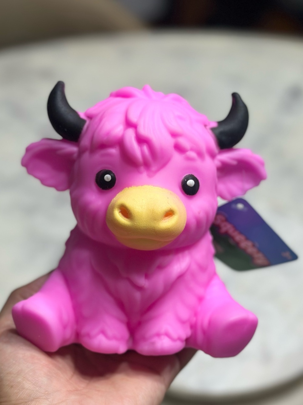 New Pink Squeeezy Highland Cow